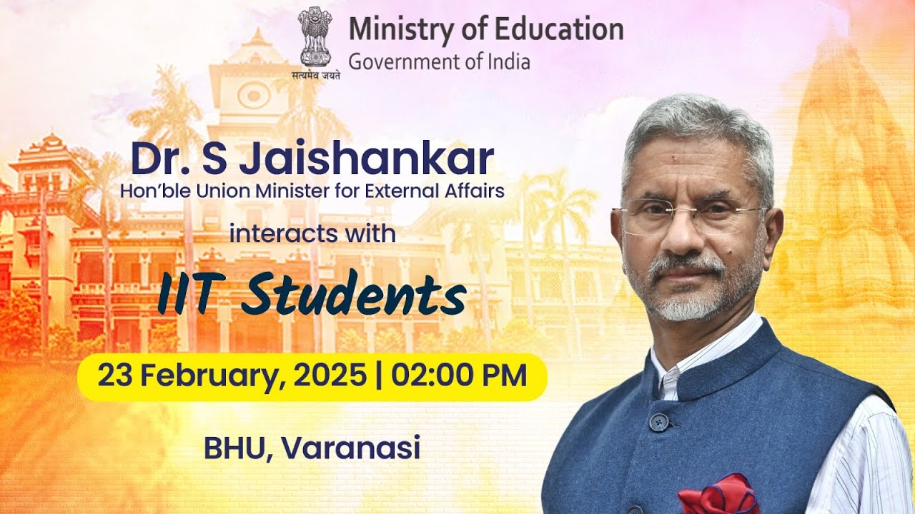 LIVE | Dr. S. Jaishankar Interacts with IIT Students | BHU, Varanasi