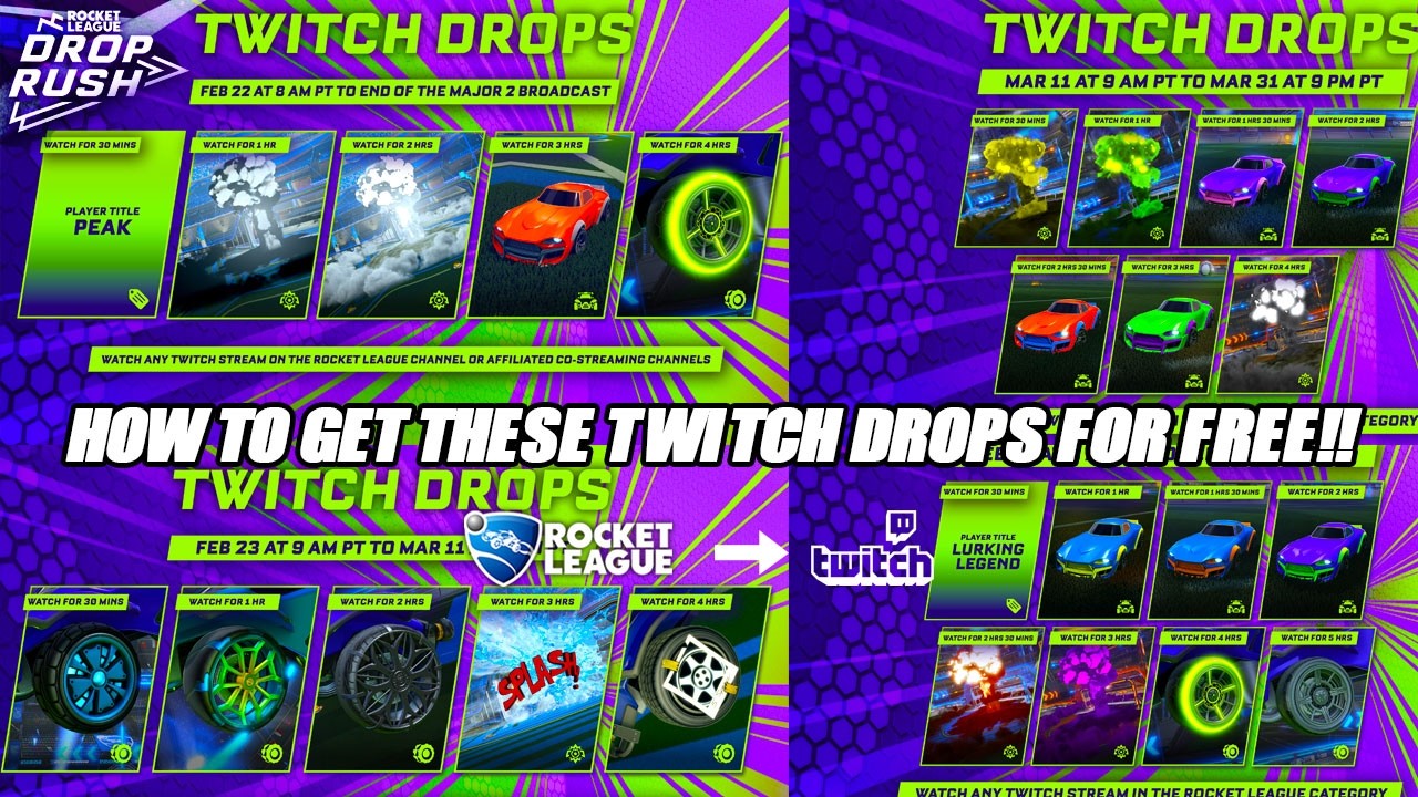 Как получить *НОВЫЕ* БЕСПЛАТНЫЕ награды Twitch в Drop Rush 2026!! (УЖЕ В ЭФИРЕ) - Учебное пособие...