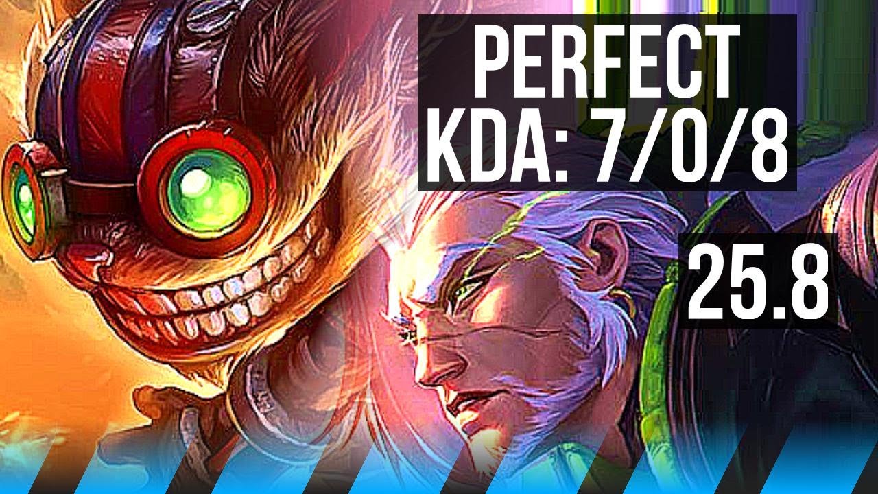 ZIGGS vs YASUO (MID) | 7/0/8, 1200+ games, Godlike | EUW Master | 25.8