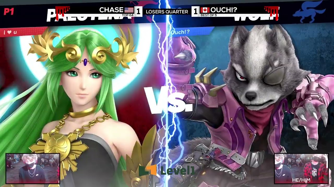 Chase (Palutena) vs Ouch!? (Wolf) - Ultimate Singles Top 64 - MAJOR UPSET