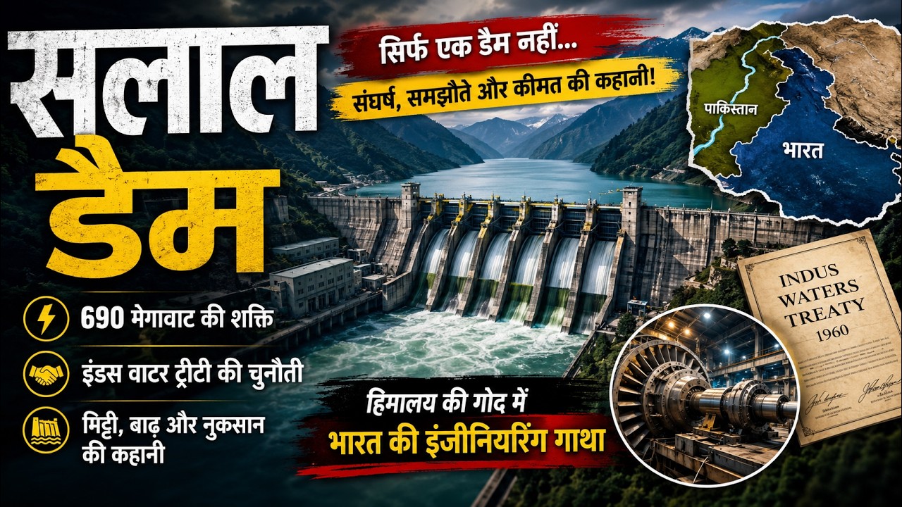 Salal Dam: India's Biggest Engineering Compromise? | Indus Water Treaty Explained #dam#