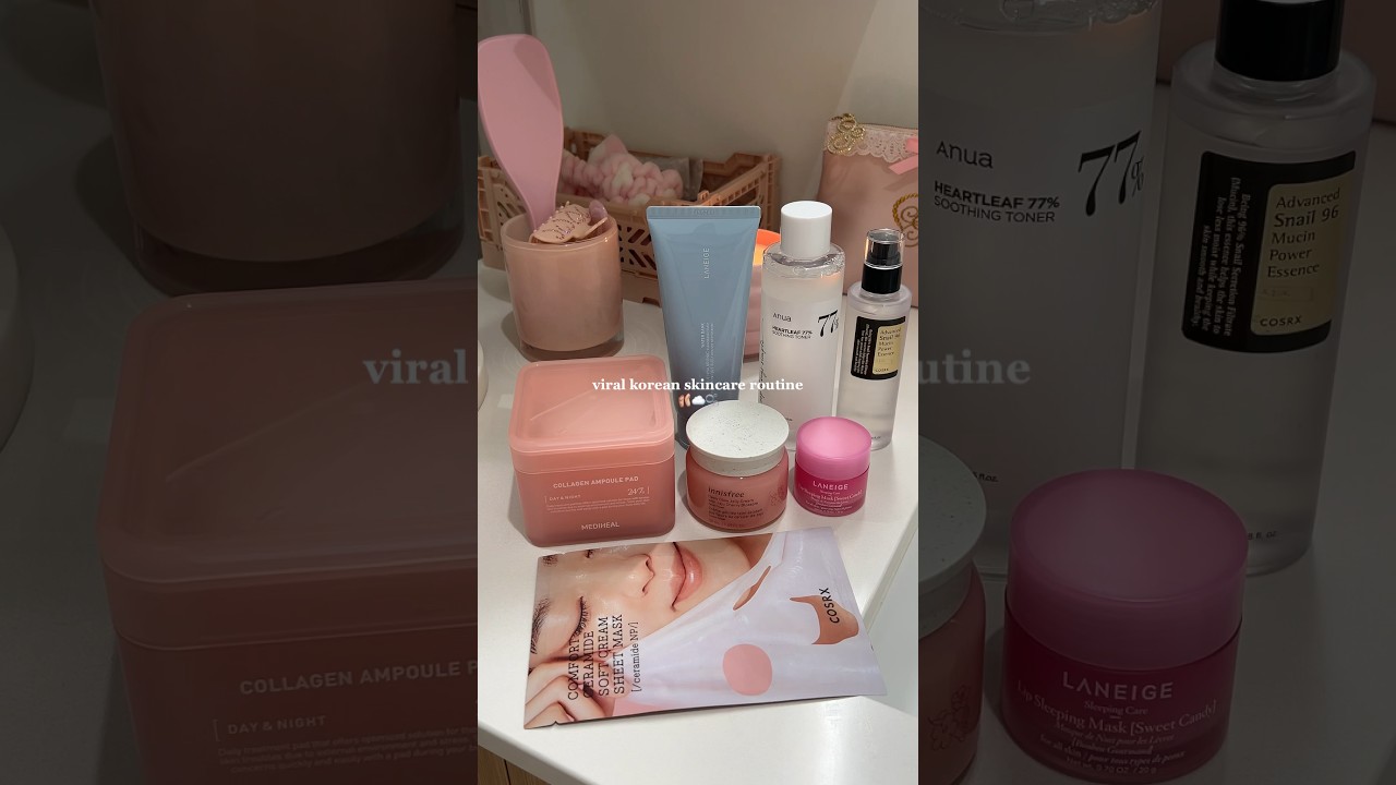 trying out korean skincare products✨ #koreanskincare #skincareroutine #thatgirl #viral #kbeauty