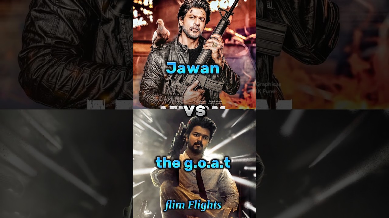 The g.o.a.t vs Jawan 1st week Box office collection #shortfeed #thalapathyvijay#thegoat #jawan #s