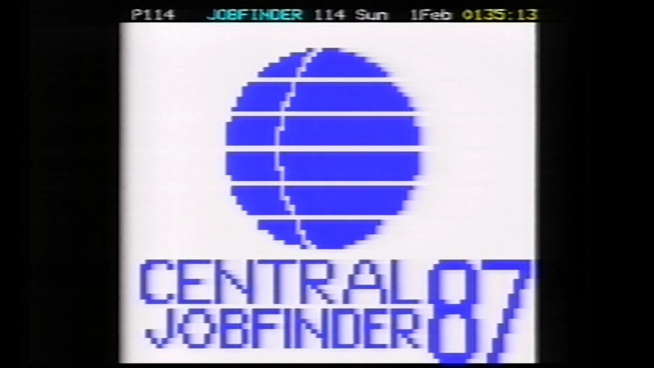 Central close-down and Jobfinder 1987