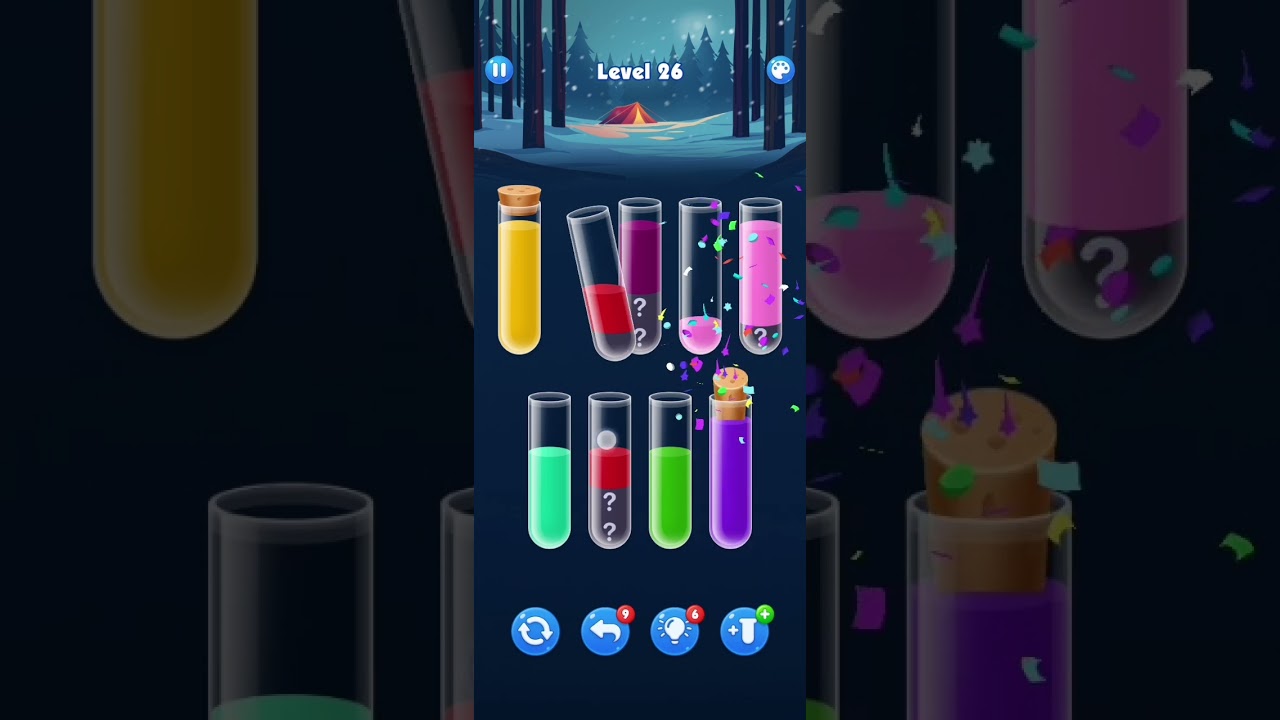Water Sort Level 26 Walkthrough Solution Android/iOS