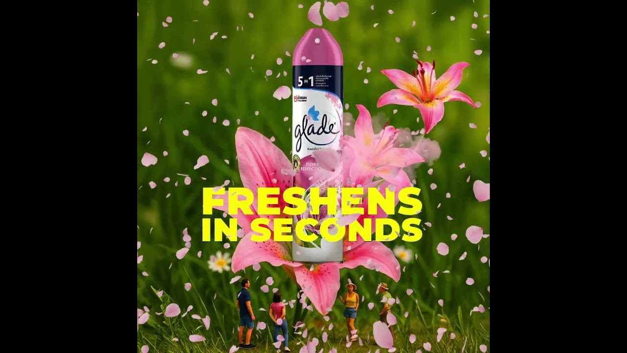 Glade, Your No.1 Air Freshener brand! Freshness in seconds, try it and feel the bloom.