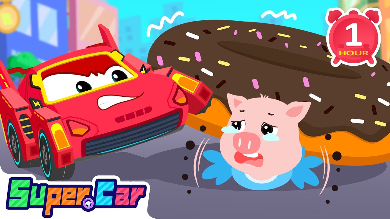 食物從天而降🍕🚗 + 更多汽車兒歌 Cars Song | Kids Cartoon&Vehicle Video for Children | 超級汽車