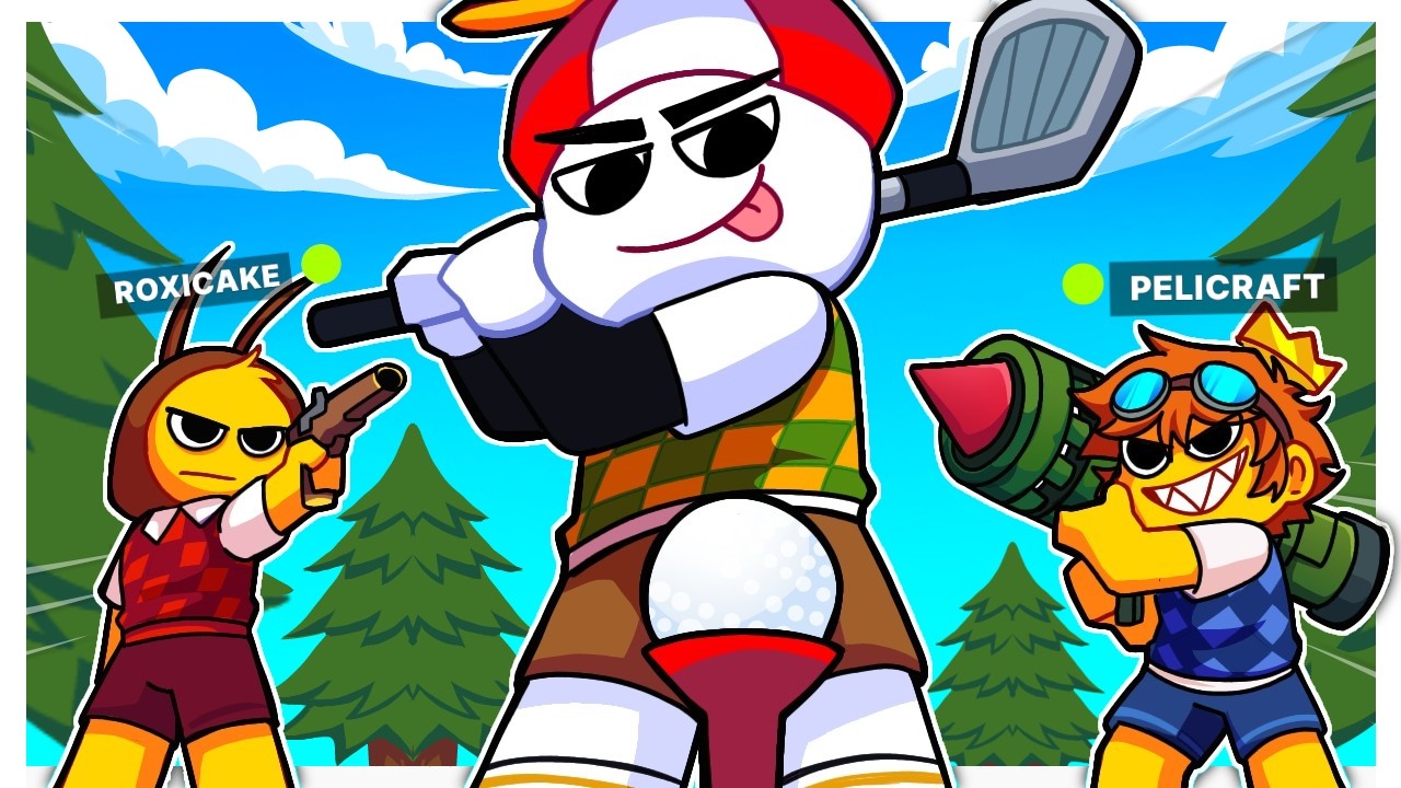 Jugar Golf Extremo Con Amigos Es Muy Divertido / Super Battle Golf Con @RoxiCakeGamer