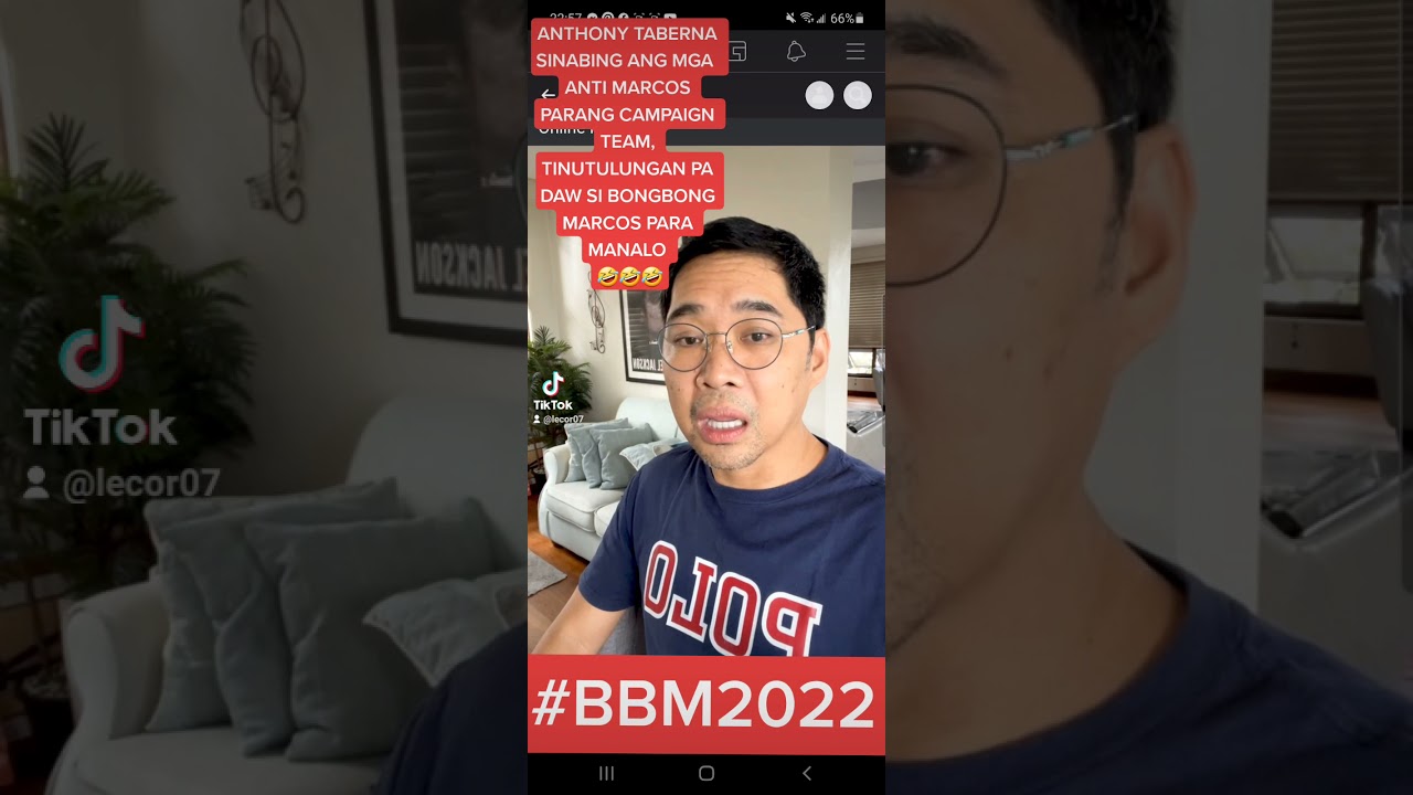 ANTHONY TABERNA MAY MENSAHE SA MGA ANTIMARCOS