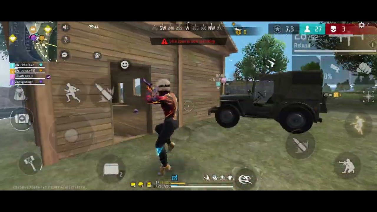BR-RANKED 7 KILLS 🔥💯 https://www.youtube.com/@vinnugaming92 #freefire #gaming 