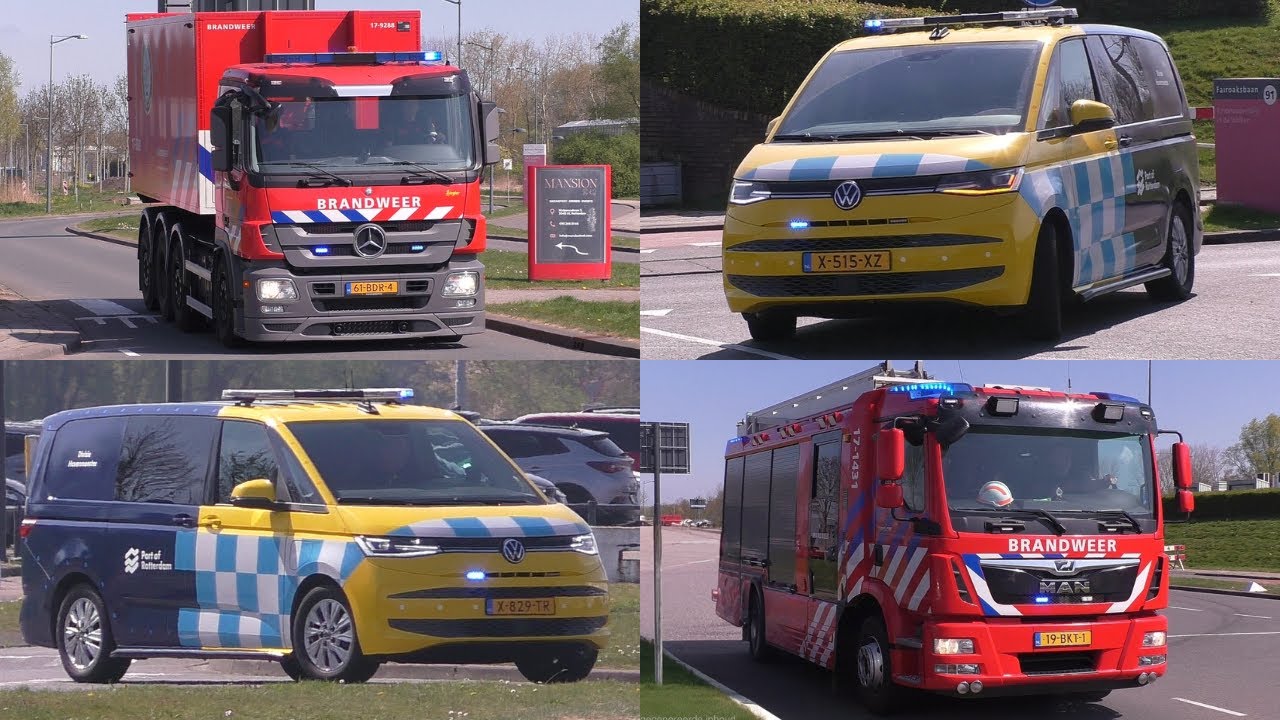 [MIRG inzet] Brand op vrachtschip op de Noordzee - Brandweer met spoed + landing Kustwachthelikopter