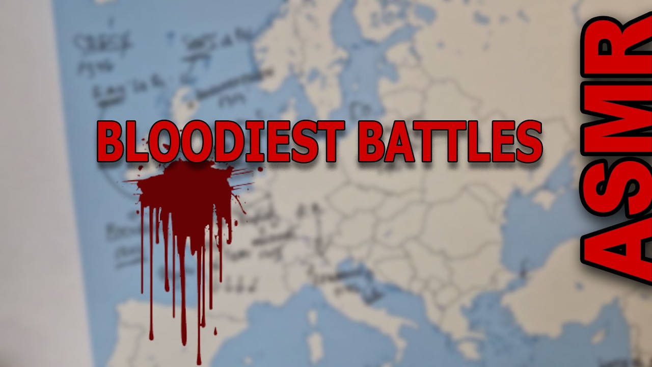 ASMR: The Bloodiest Medieval Battles in European History | ASMR History and map tracing