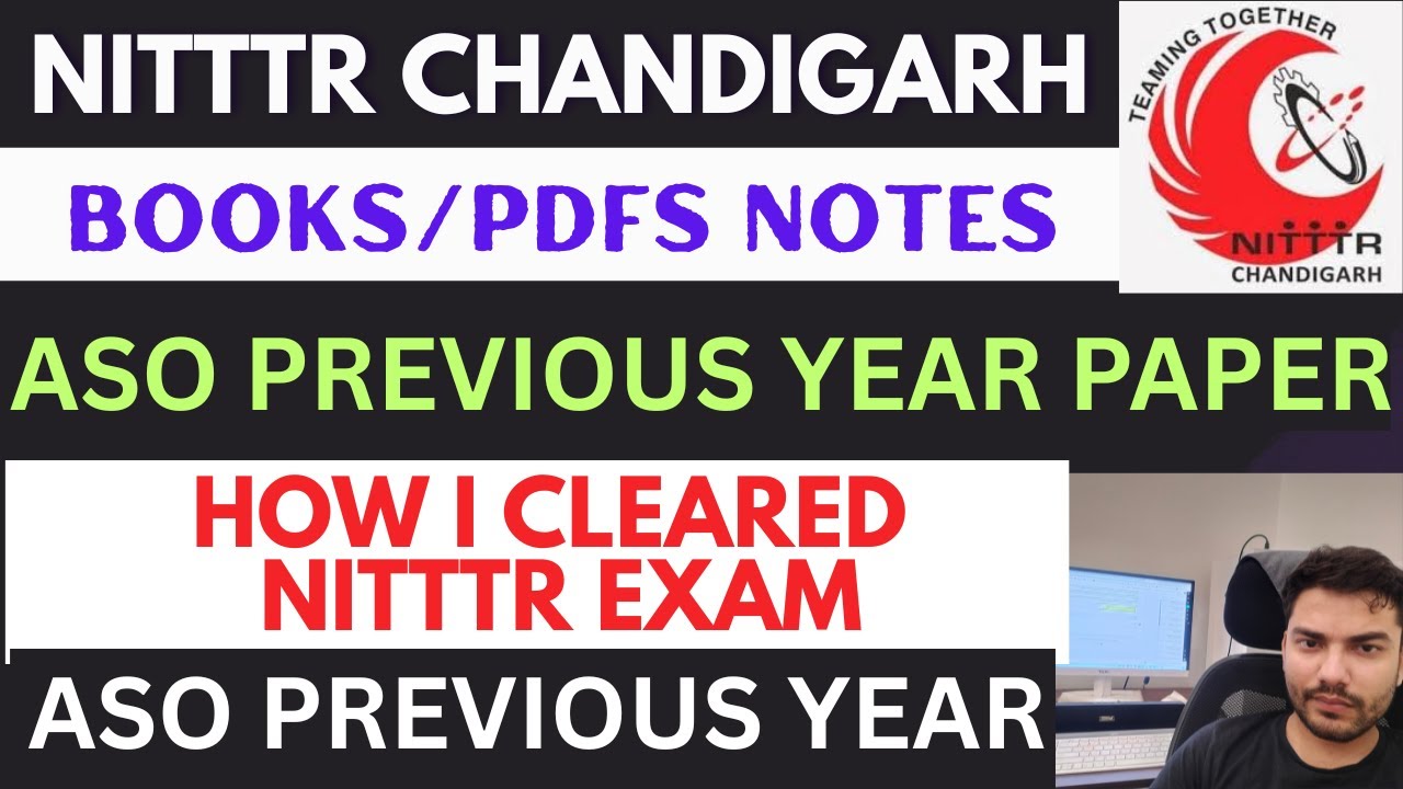 NITTTR CHANDIGARH RECRUITMENT 2025 | NITTTR ASO PREVIOUS YEAR PAPER| SYLLABUS| CUT OFF| BOOK