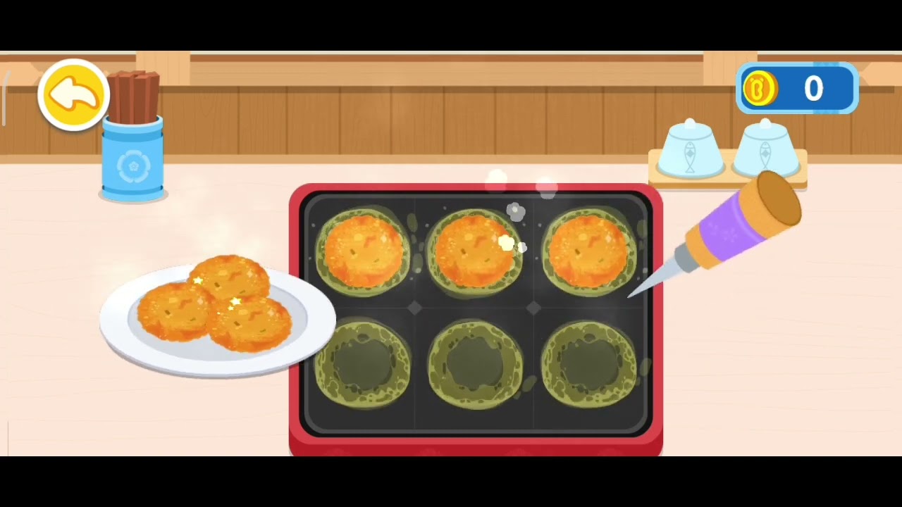 Chef Panda memasak takoyaki untuk tamu restoran | kartun anak | BabyBus Indonesia