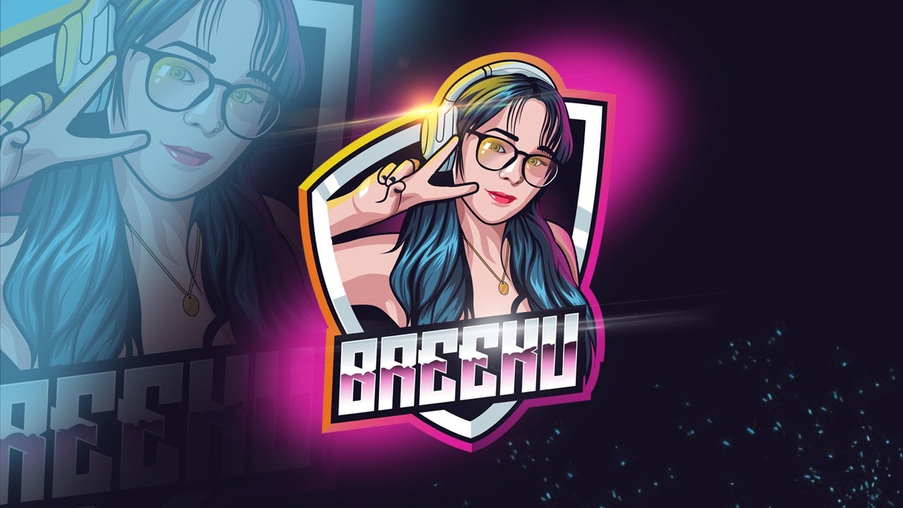 esport logo for customer - speed art using adobe illustrator cc