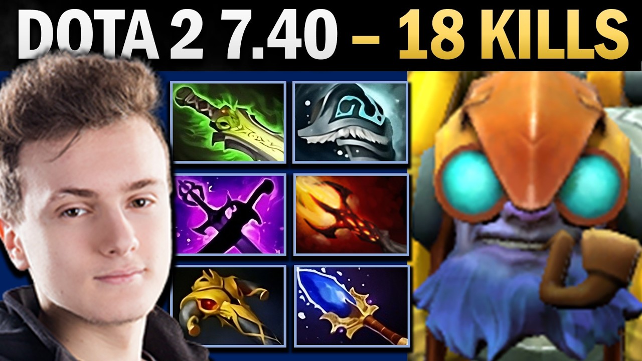 Tinker Pro с 18 убийствами и защитой Шивы - Dota 7.41