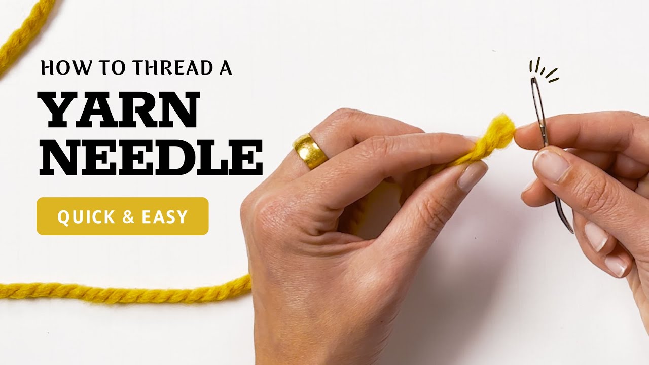Simple Hack for Threading a Yarn Needle