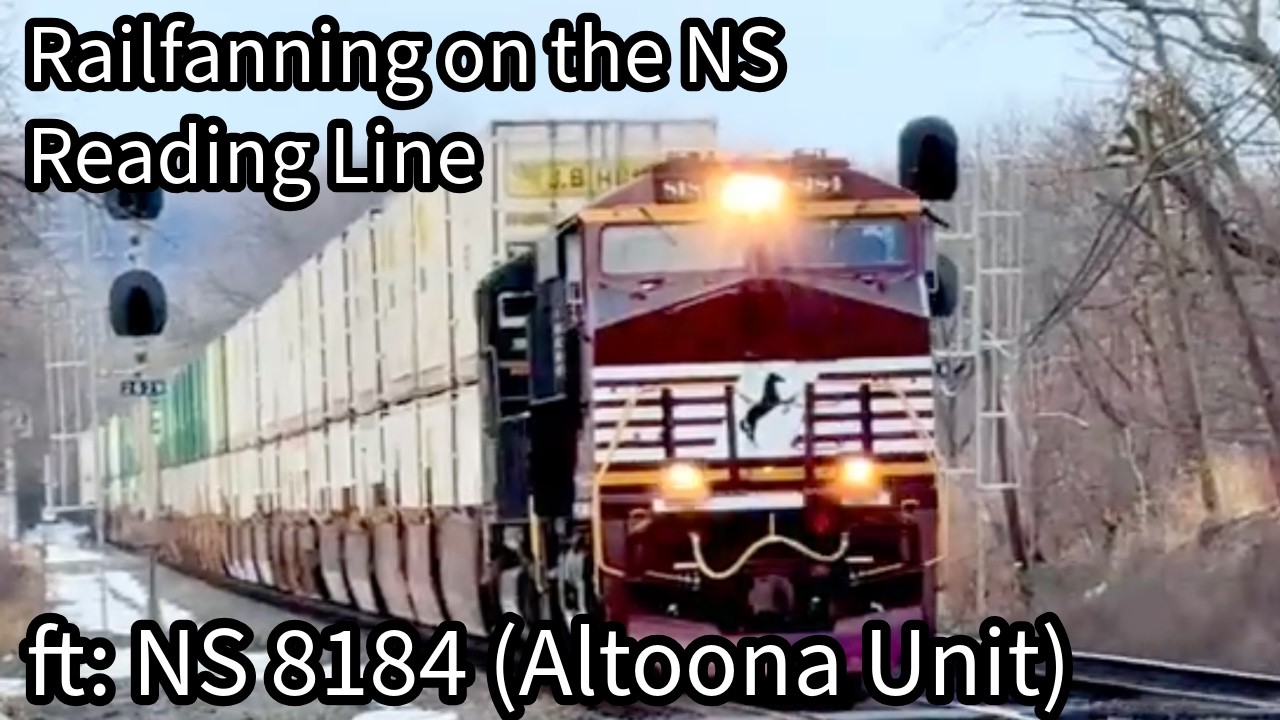 An awesome day of railfanning on the NS Reading Line! Ft: NS 8184 (Altoona Unit) 