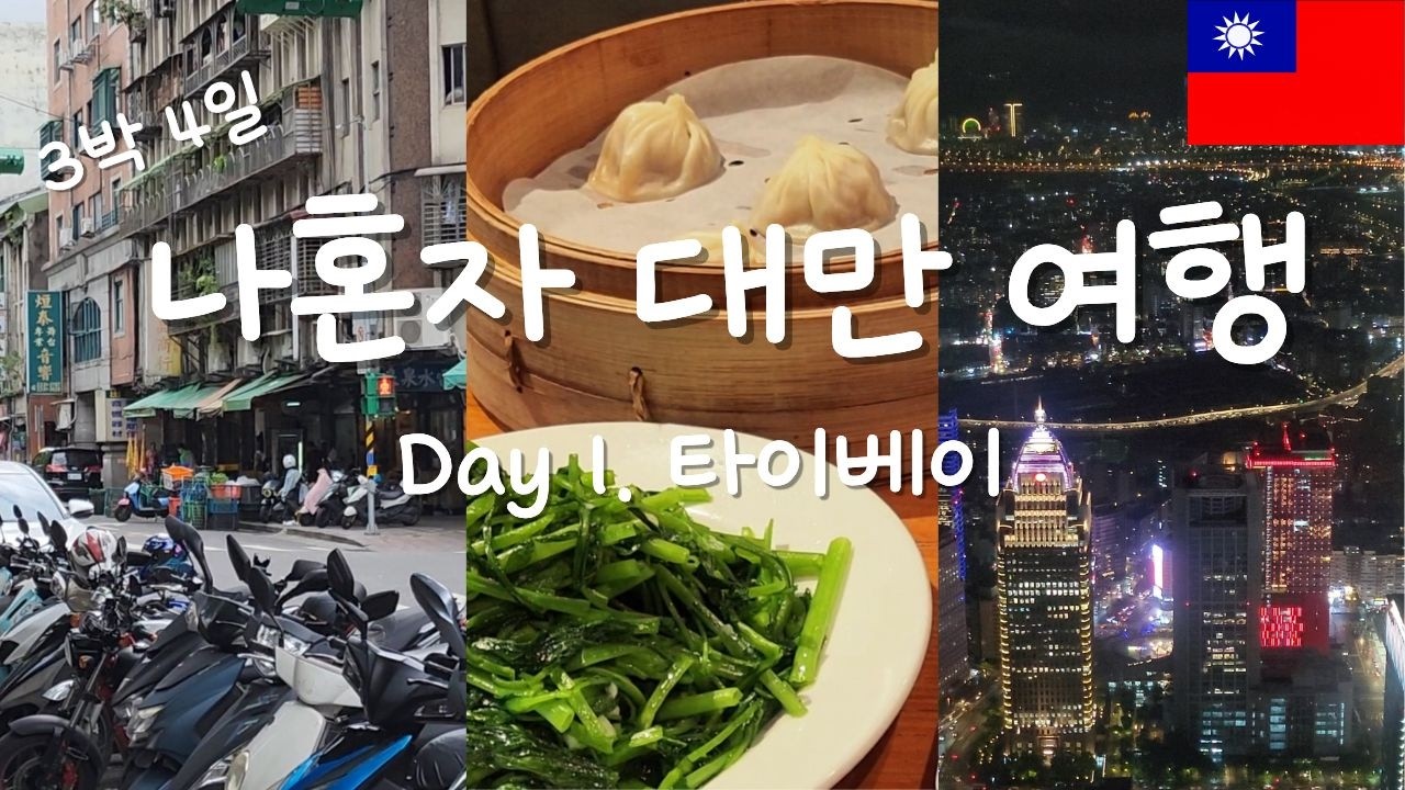 혼자 떠난 대만 여행 EP 1 비가 와도 첫 날부터 반해 버렸다