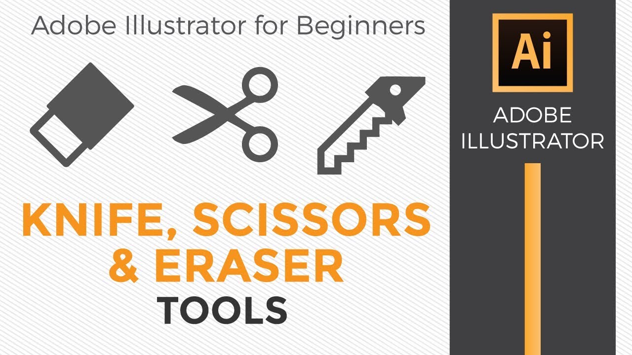 Инструменты «Нож, ножницы и ластик» — Adobe Illustrator CC для начинающих