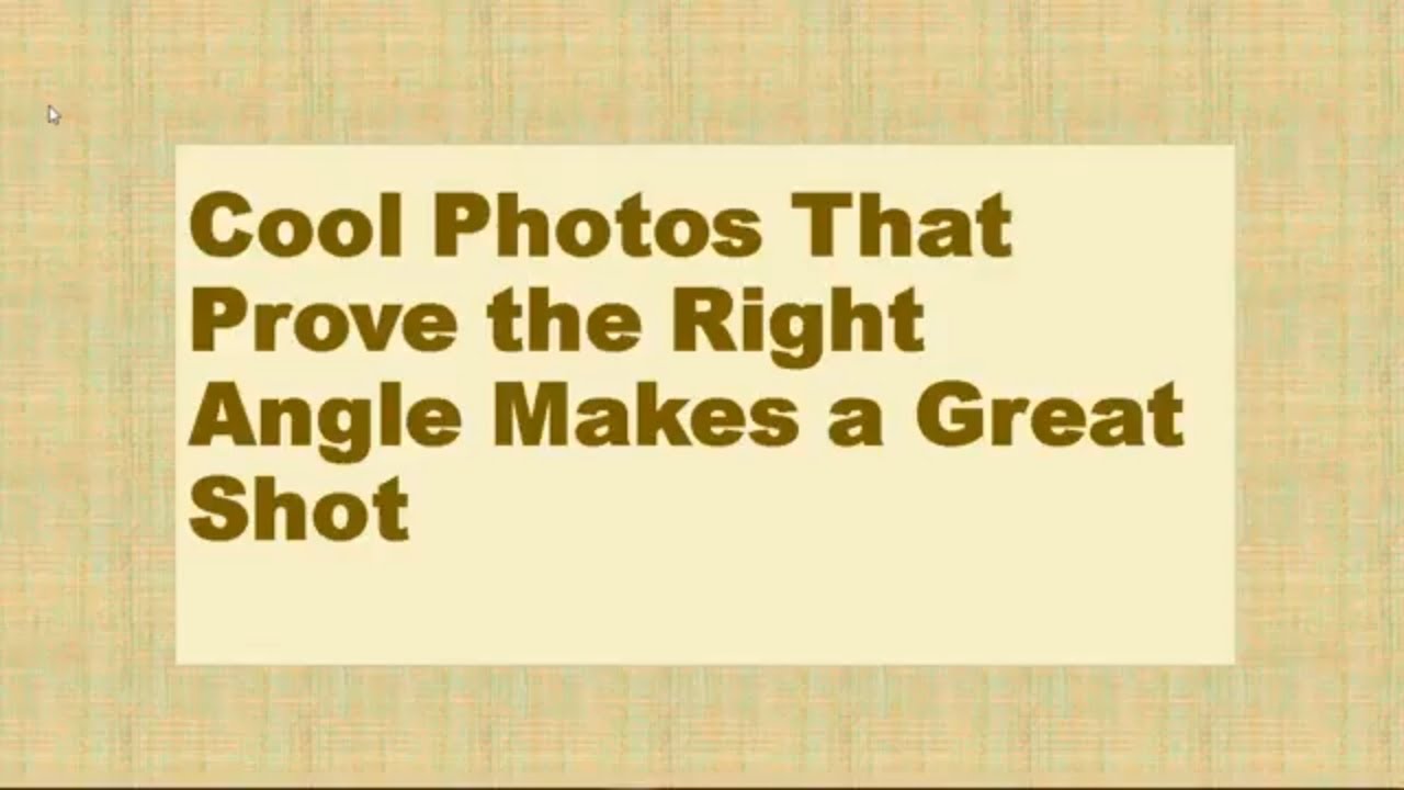 Cool Photos That Prove the Right Angle Makes a Great Shot