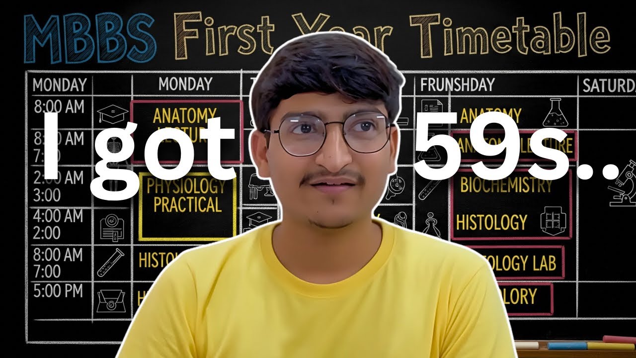 MBBS 1st Year Time Table | Know It All in 59 Seconds! 