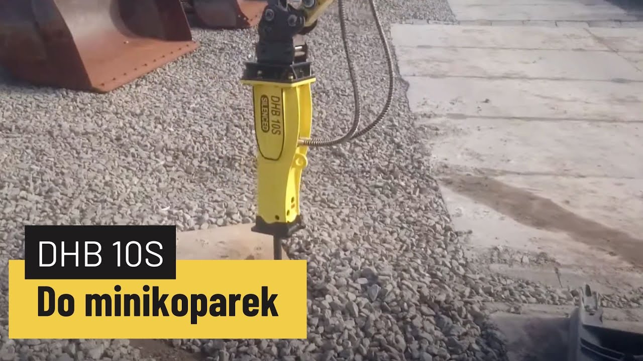 Młot hydrauliczny DHB 10S na minikoparce Wacker Neuson ET 18