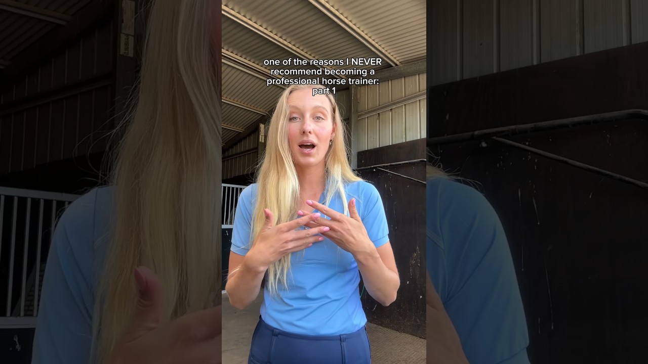 One of the reasons I NEVER recommend becoming a professional horse trainer: part 1 #horse