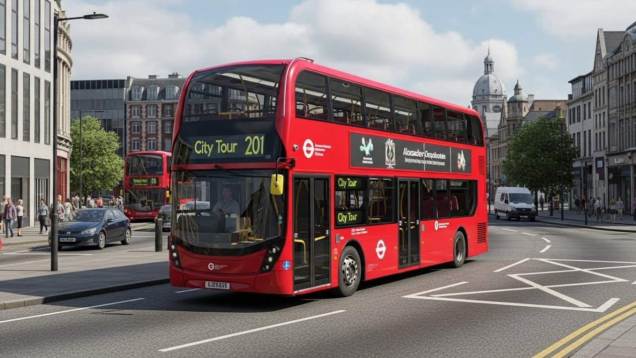 City Tour by Double-Decker Bus - Alexander Dennis Enviro500 - Bus Simulator 21