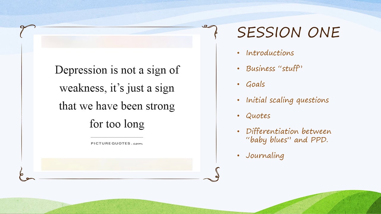 PPD Support Group Presentation