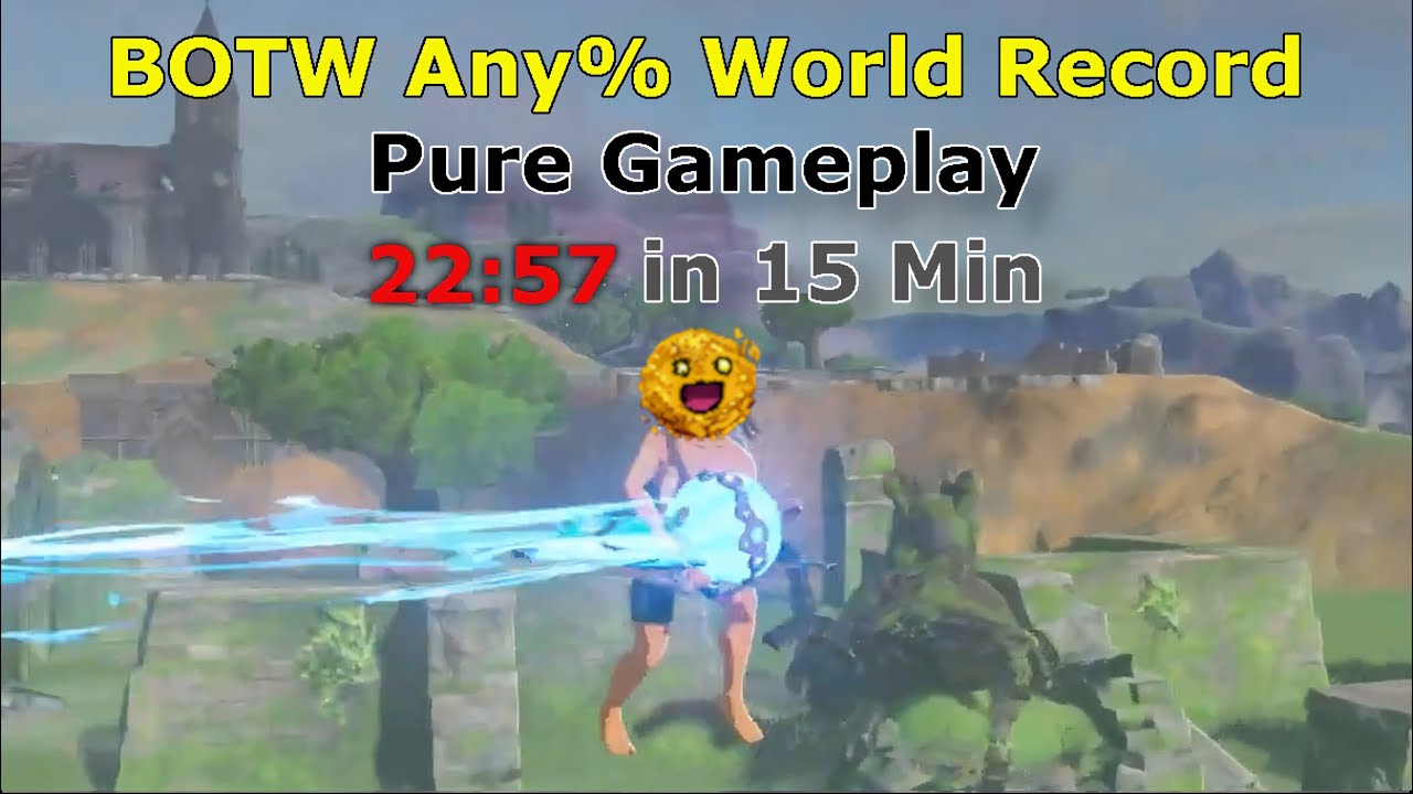 Breath of the Wild Any% World Record: MoldyMeatballs-22:57. No Cutscenes, No Commentary