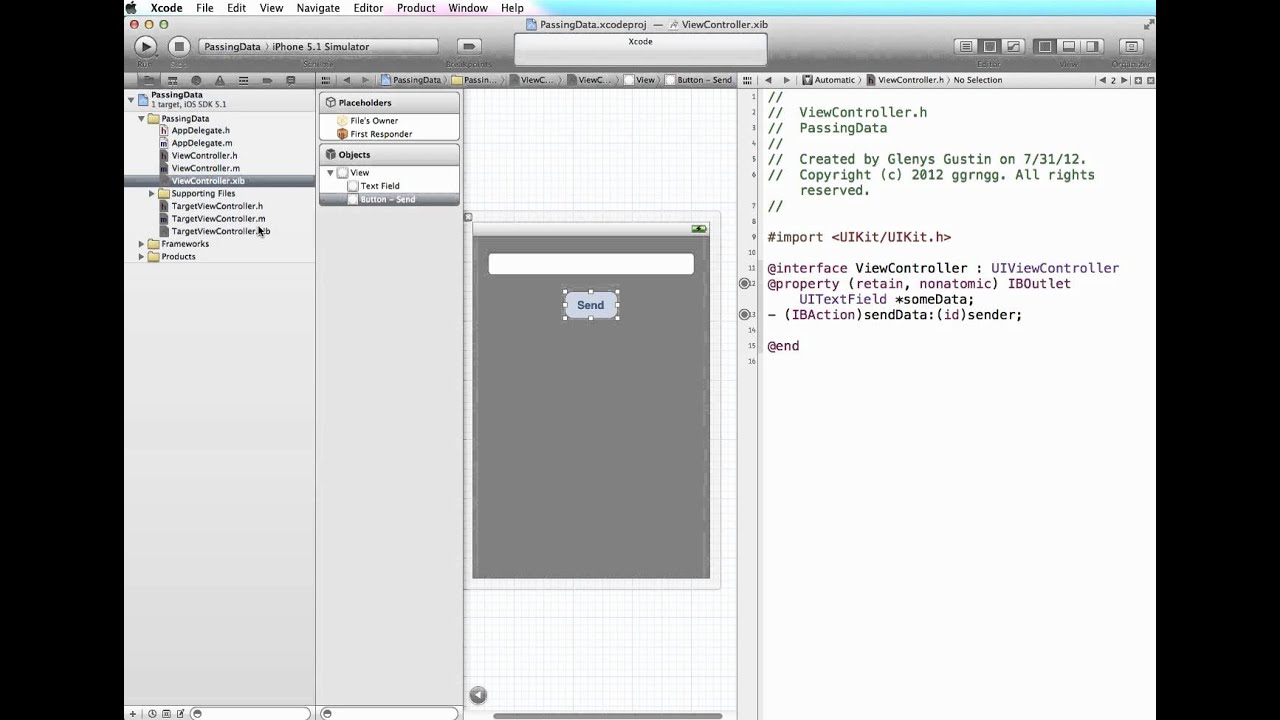 iOS 5 - Passing Data Between View Controllers