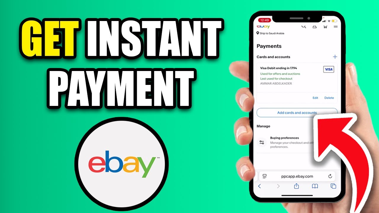 How To Get Instant Ebay Payments | Request Instant Payment On Ebay