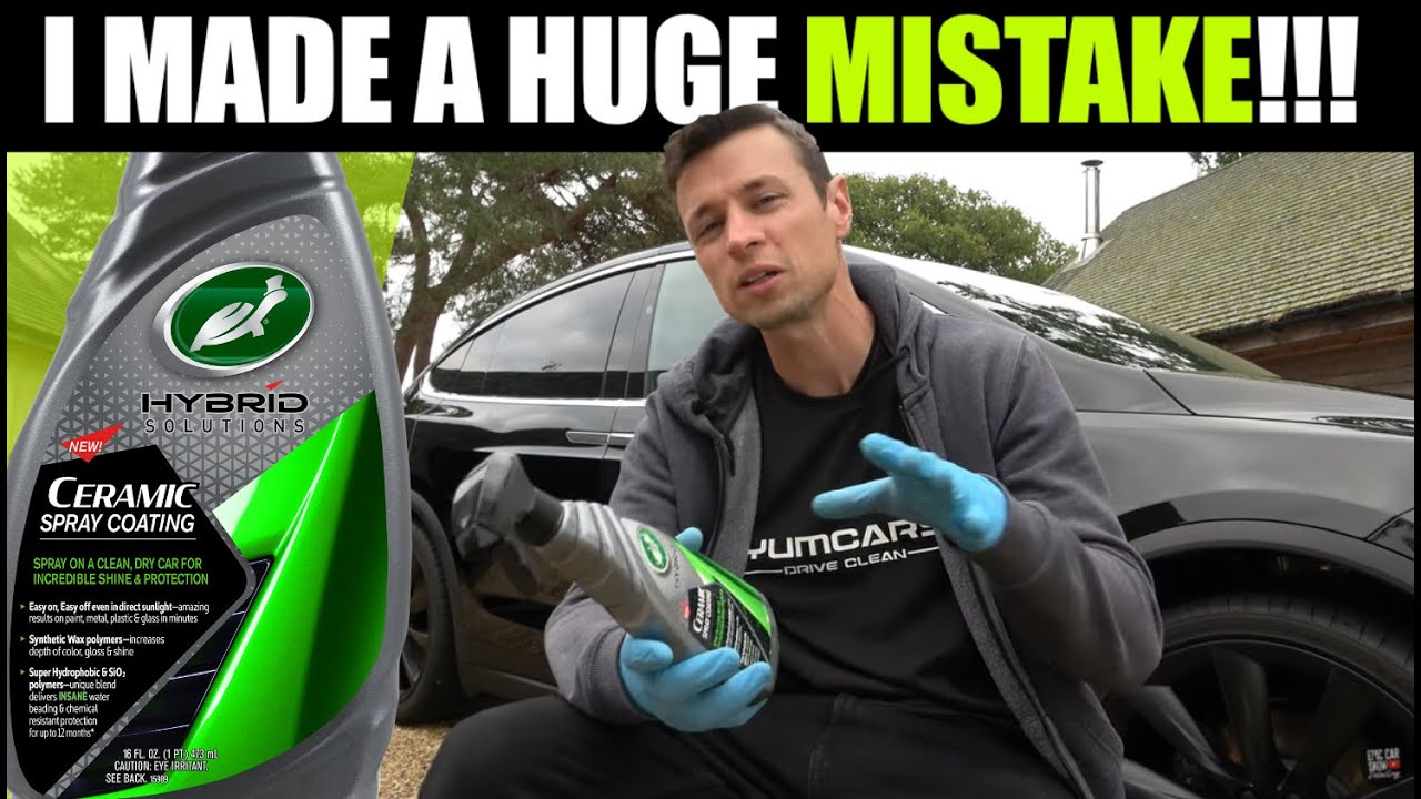 Turtle Wax Ceramic Spray Coating Review | Fix Streaking on Black Cars