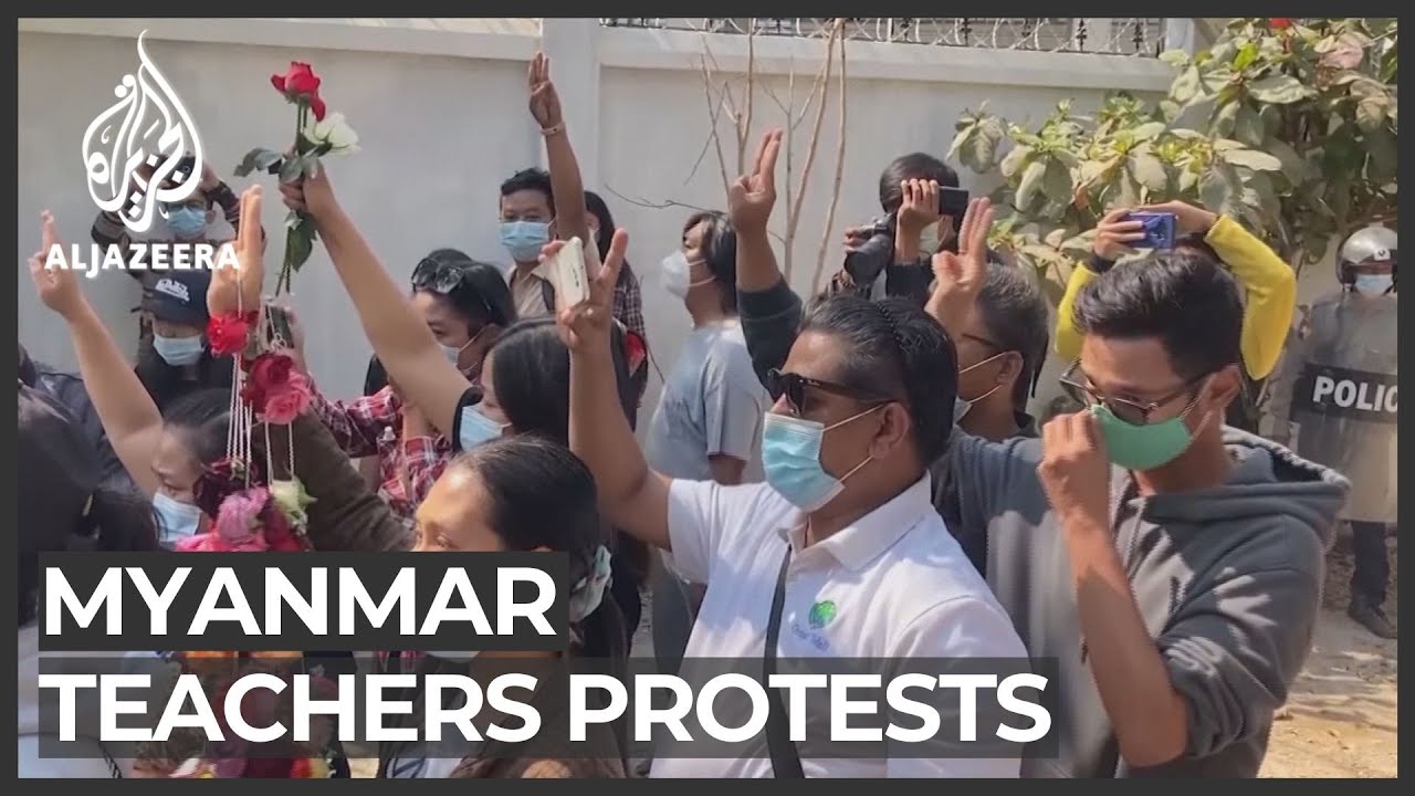 Myanmar teachers join protest as anger gathers pace against coup