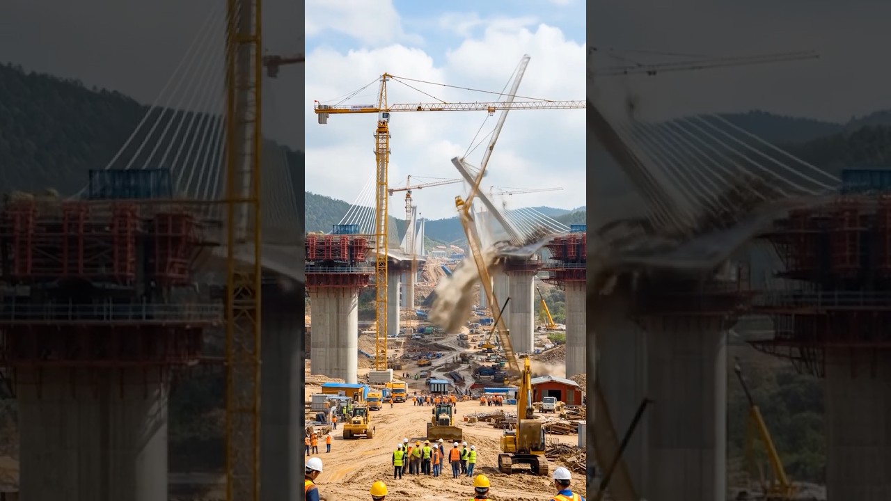 Bridge Long Giants: The Cable Stayed Bridge Collapsed