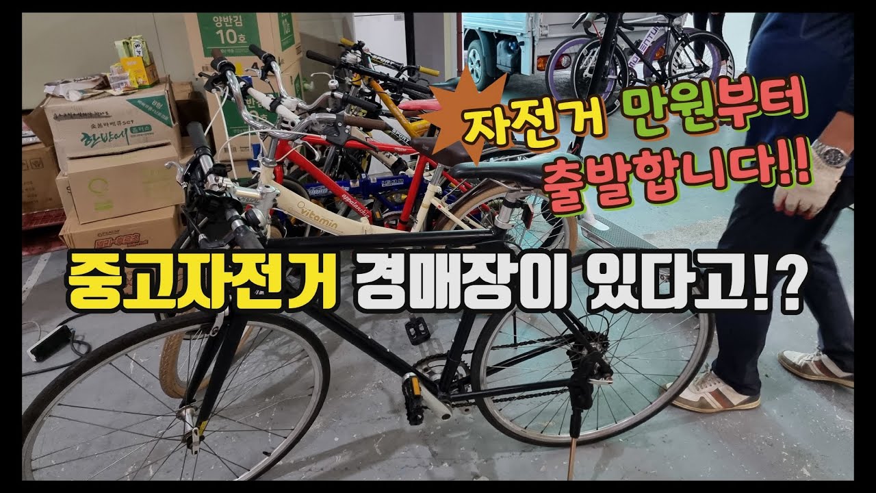 중고자전거 경매장이 있다고!? 