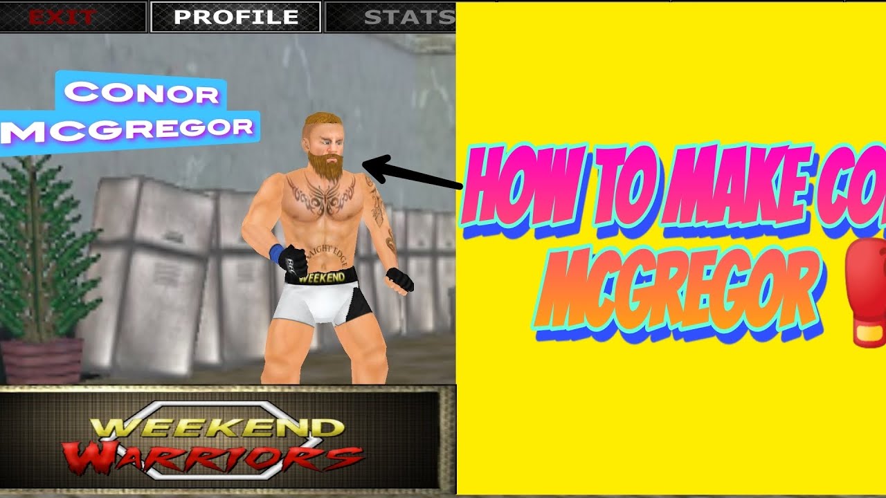 how to make conor McGregor in weekend warriors | weekend warriors #wrestling #conor