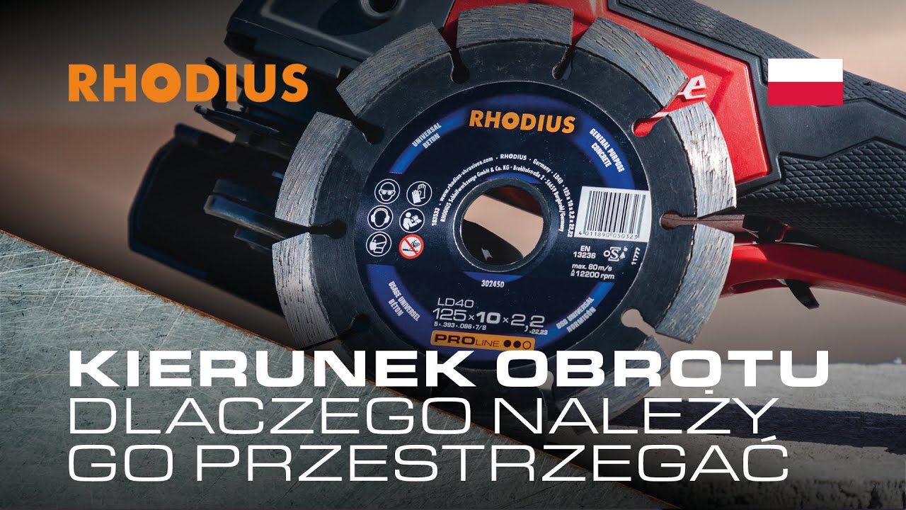 Dlaczego tarcze diamentowe mają kierunek obrotu?