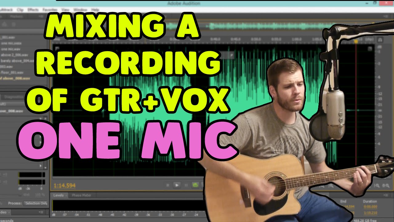 How to Mix a Recording of Acoustic Guitar with Vocals (One Microphone)
