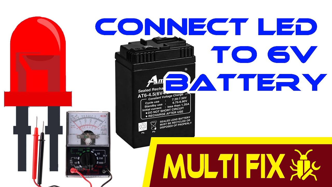 How to Connect LED Lights to 6V Battery