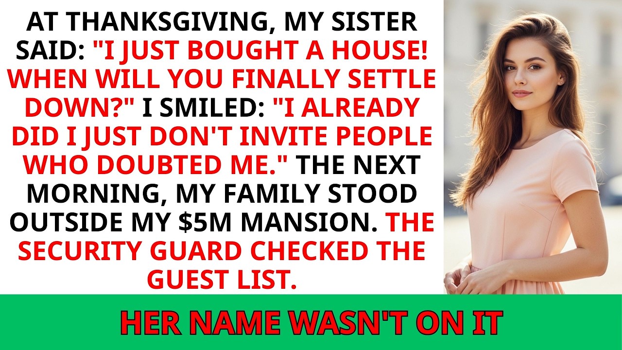 At Thanksgiving, My Sister Gushed, 