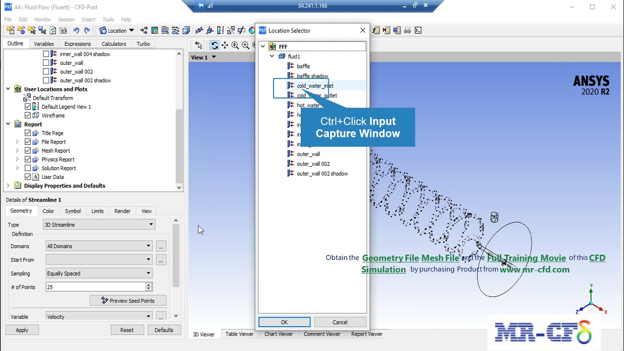 ANSYS FLUENT TRAINING:  Shell and Helical Tube Heat Exchanger CFD Simulation