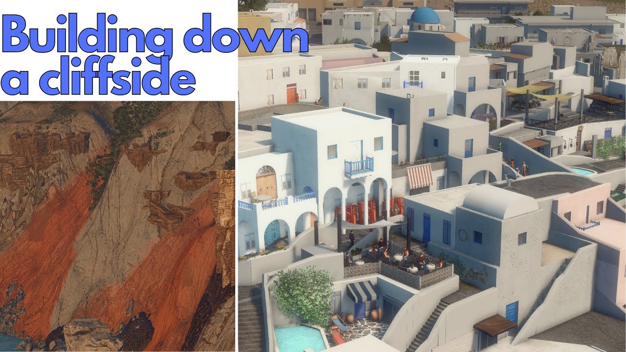 Detailed Greek Town | Cities Skylines | Europe 37