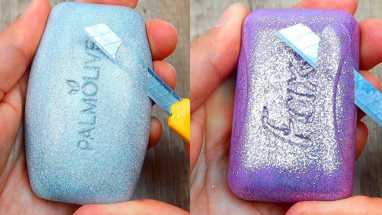 Relaxing Soap Carving ASMR-Satisfying Soap Cutting.Amazing soap cutting-65