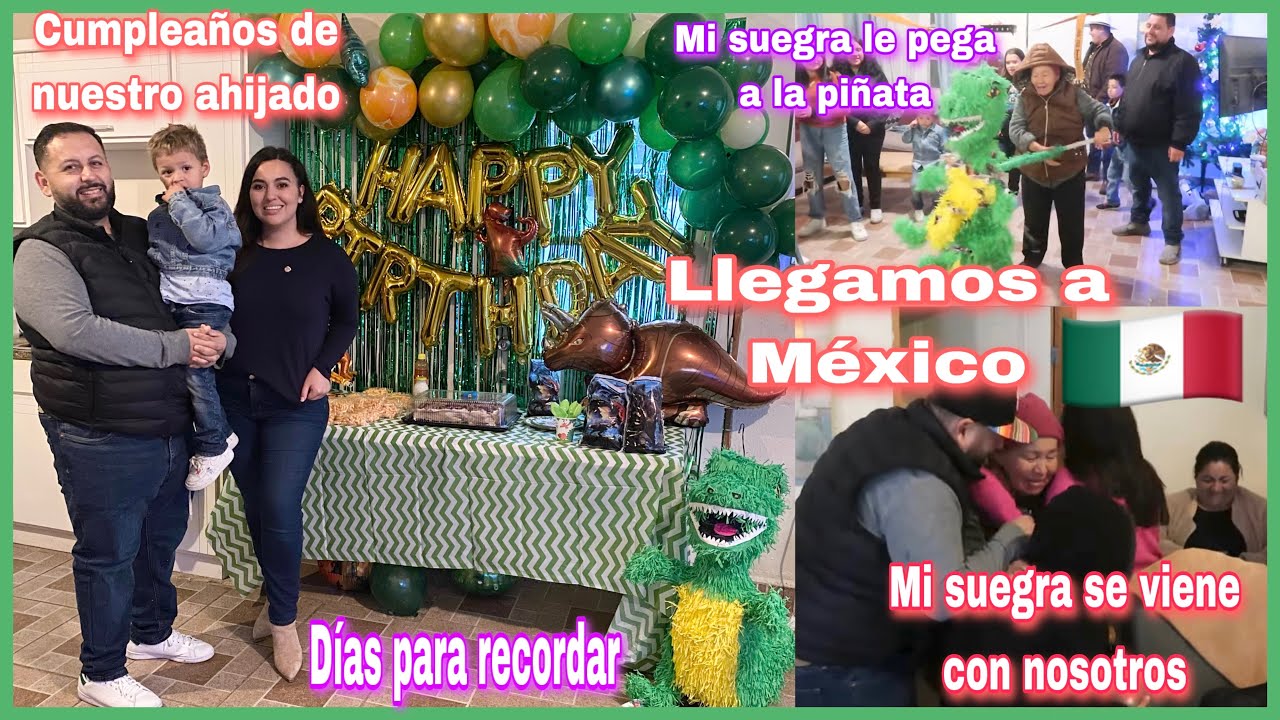 Fuimos a México 🇲🇽 mi suegra se viene a usa 🇺🇸 cumpleaños de nuestro ahijado.