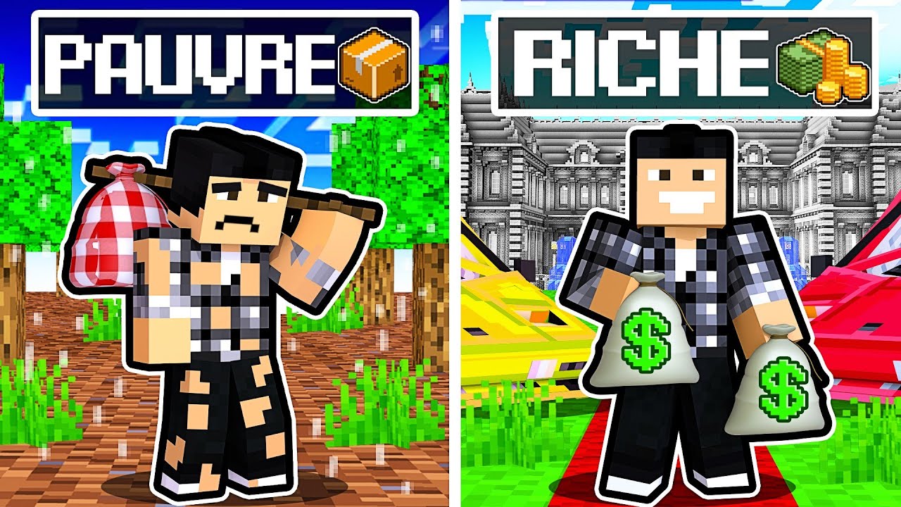 PAUVRE à RICHE dans Minecraft