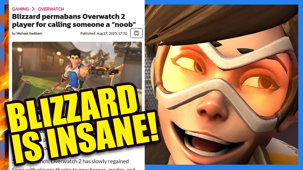 Blizzard BANS Overwatch Players for Using the Word NOOB?! | Clownfish TV