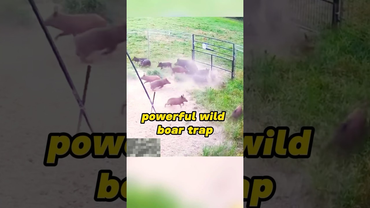 Wild Boar Trap: Nature's Ingenious Design! #wildlife #nature