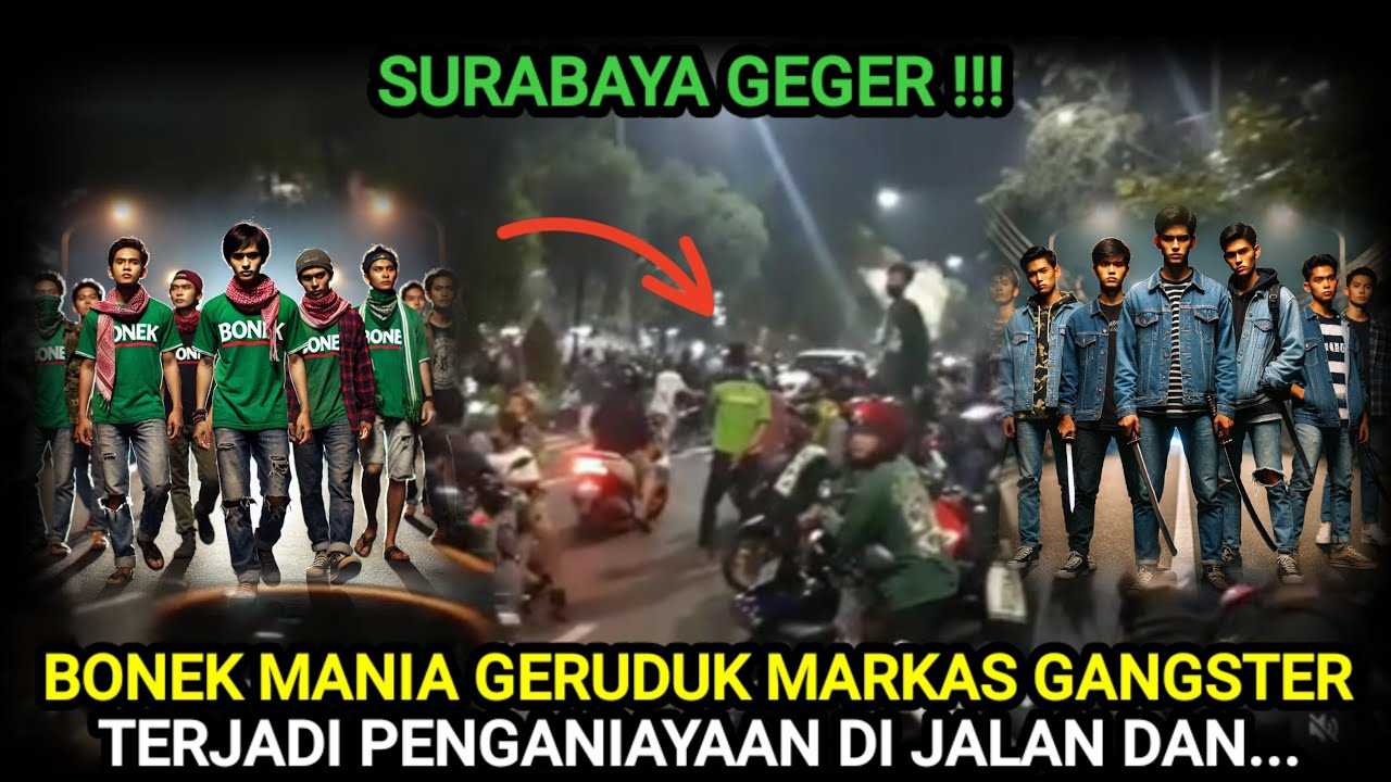 VIRAL! Bonek Mania Geruduk Markas Gangster di Surabaya. Apa yang terjadi ???
